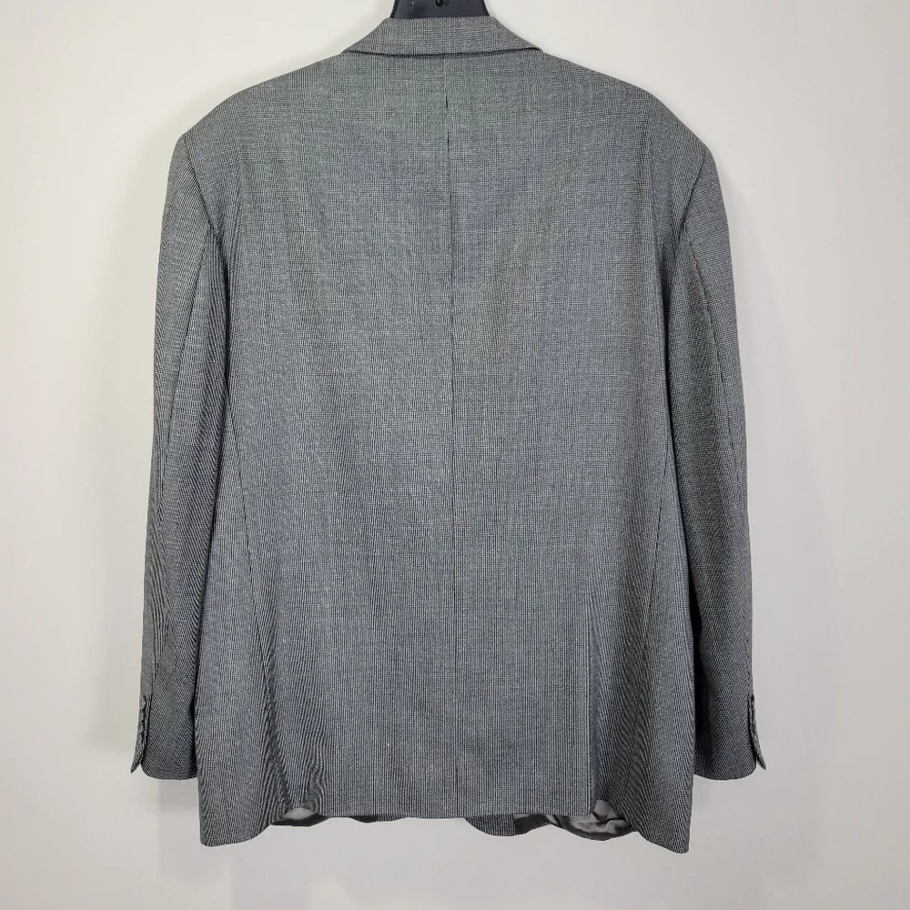 Oscar De La Renta Mens 100% Wool Blazer Gray 46L Sport Coat
